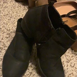 Black ankle boots